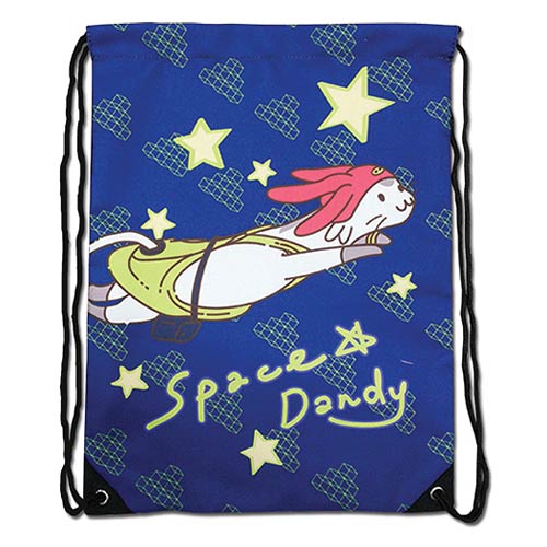 Space Dandy Meow Drawstring Bag